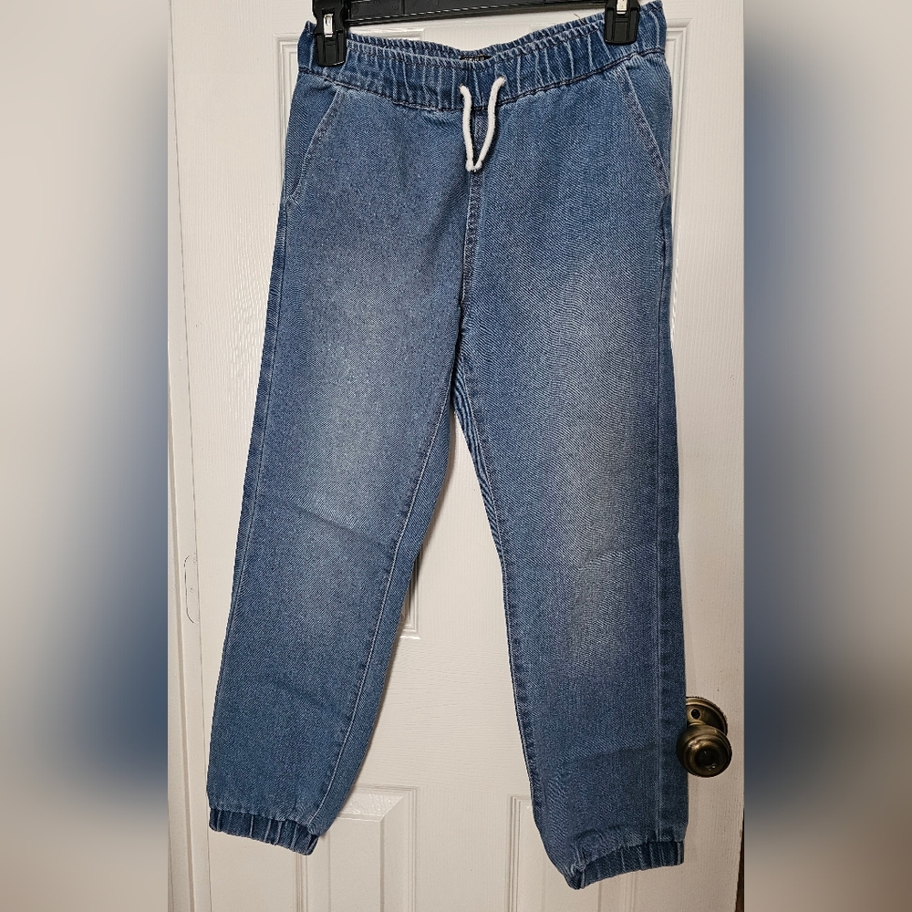 Forever 21 Girls Drawstring Denim Joggers